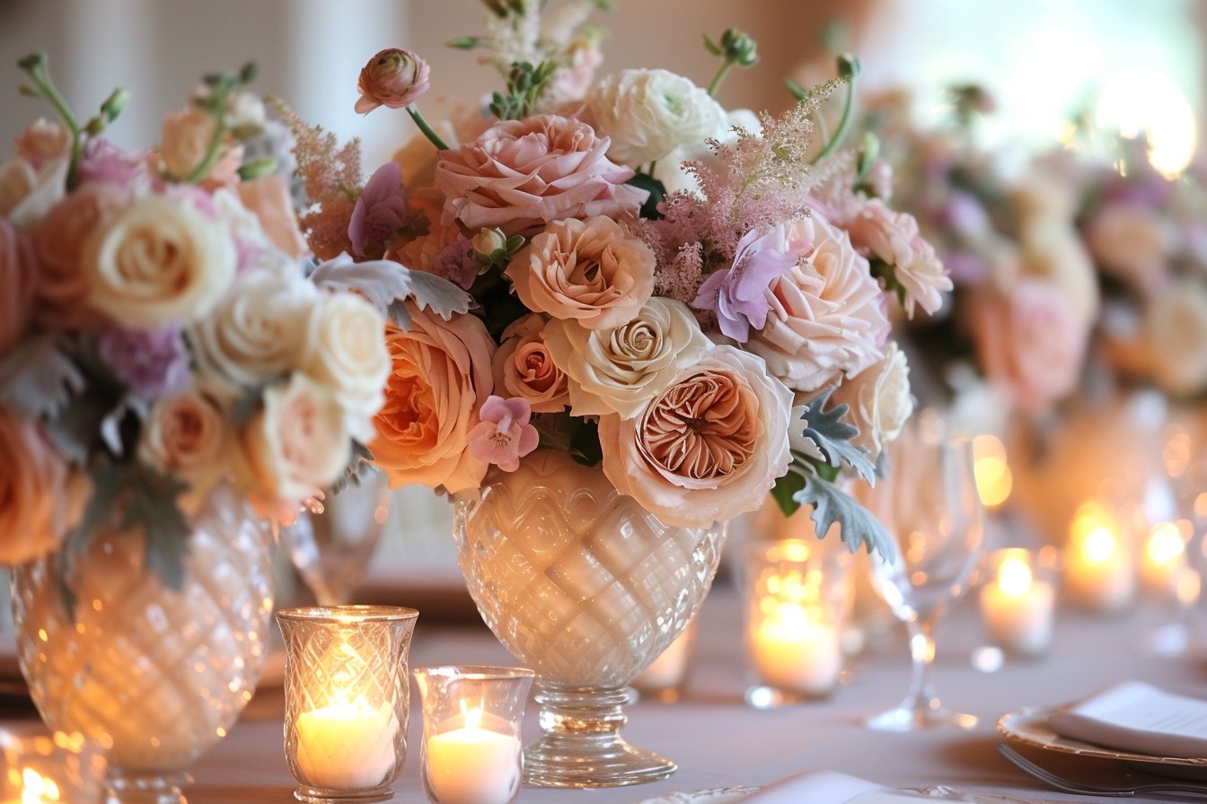 Idées de décoration pour un mariage : L’importance des vases en centre de table