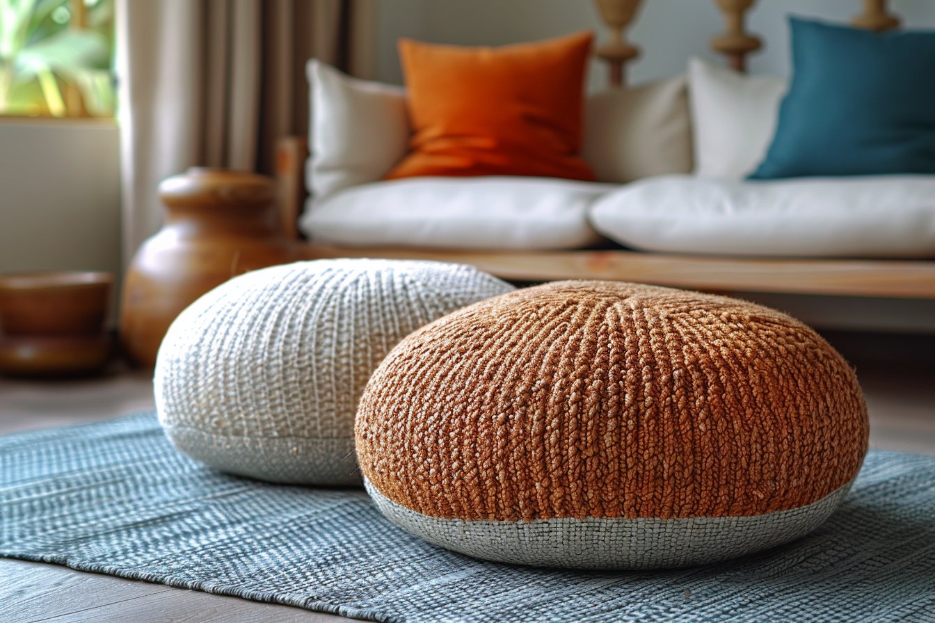 Différence entre pouf et coussin : un guide détaillé